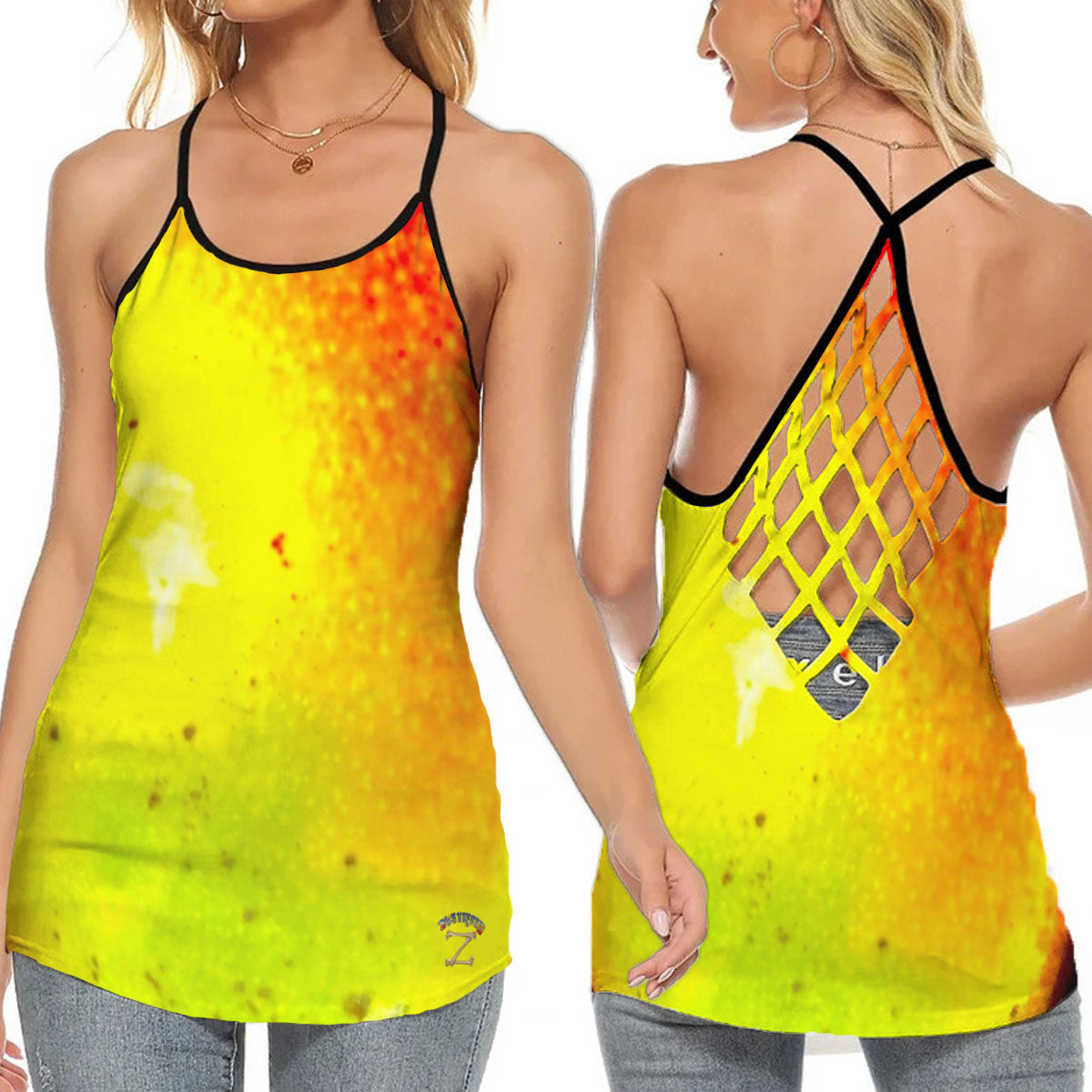 Zoetified Tropical Lady's Tank Top