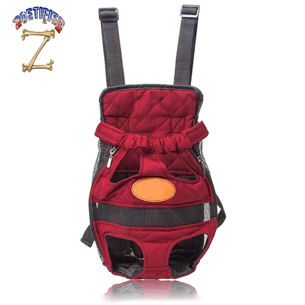 Dog Cat Puppy Head Legs Out Carrier Canvas Backpack Outdoor Travel Bag