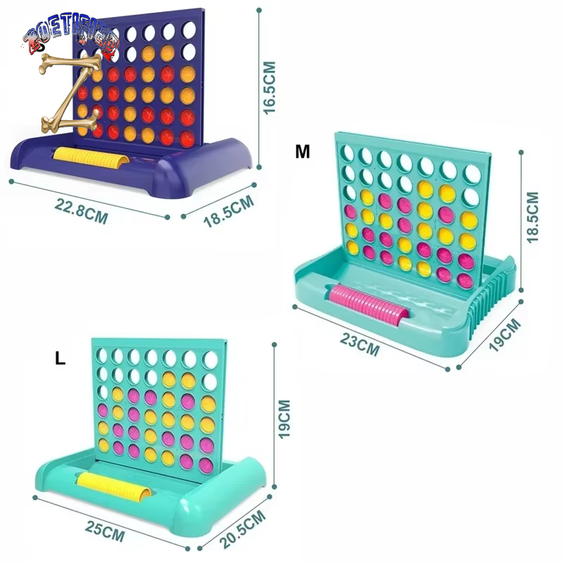 Foldable Connect 4 in a Line Board Game Classic Party Chess Family Toy Early Educational Puzzle Children Thinking Training Gifts