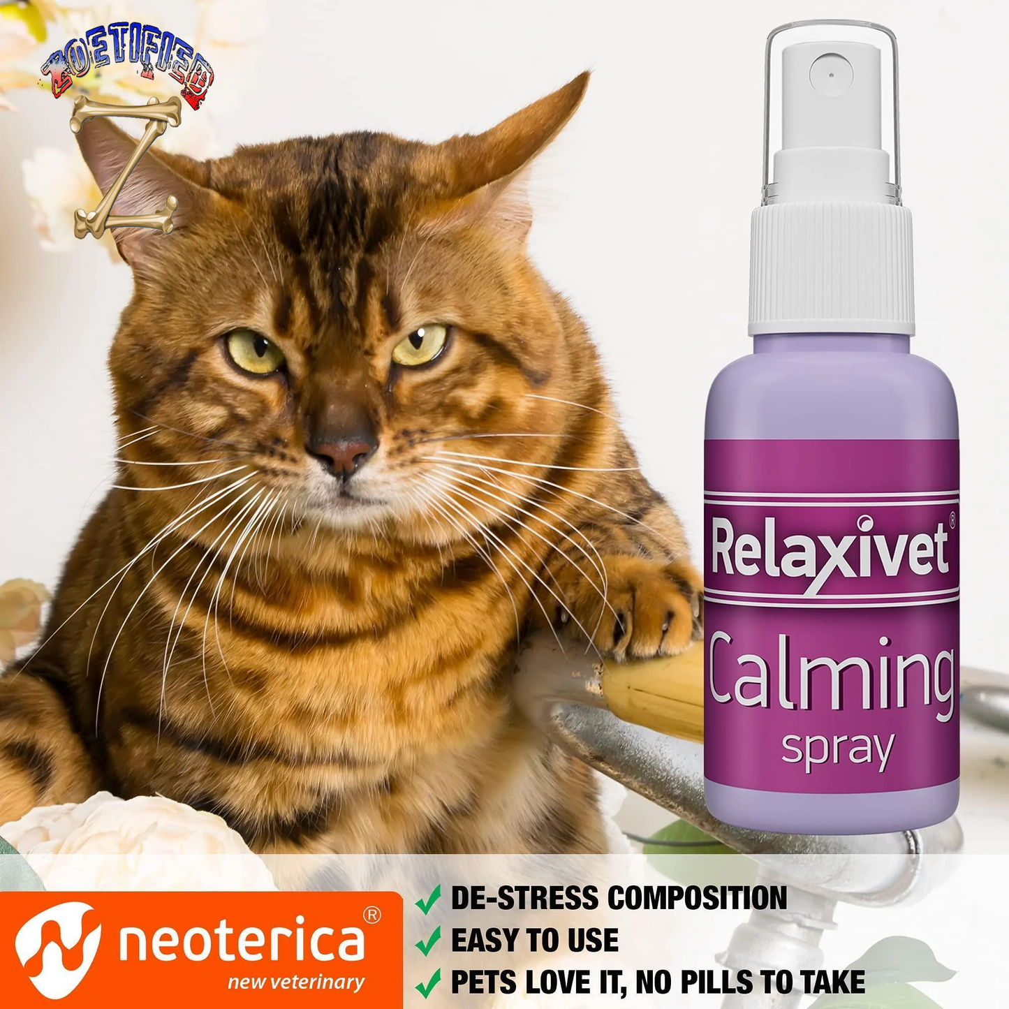 Calming Pheromone Spray Scratch Repellent for Cats Reduce Stress during Travel