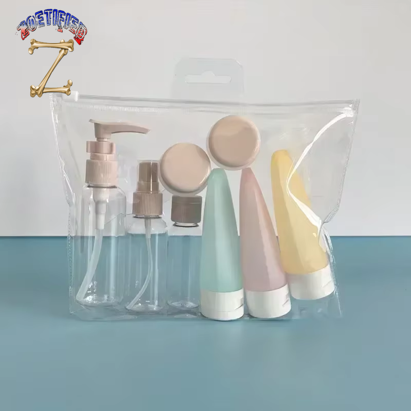 Travel Refillable Bottle Set Spray Lotion Shampoo Shower Gel Tube Bottling Cosmetic Empty Liquid Container Portable Tool Refill