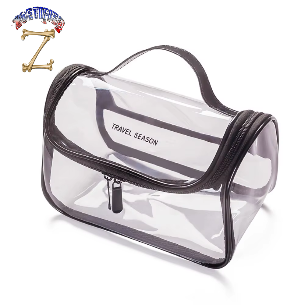 Transparent Waterproof Travel Cosmetics Storage Pouch Toiletry Makeup Zippered Travel Storage Bag Easy to Carry Косметичка