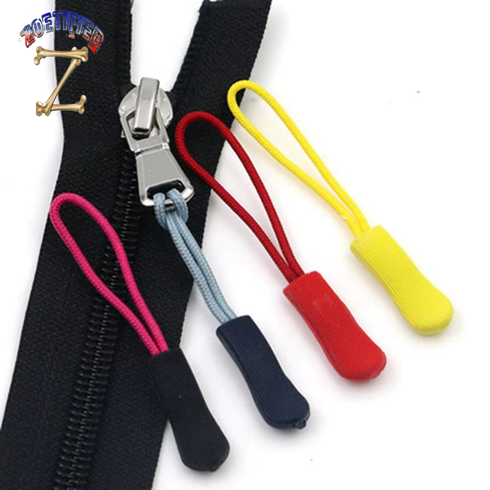 10Pcs High Quality Zipper Pull Cord Rope Pullers Zip Puller Replacement Ends Lock Zips Bags Clip Buckle Travel Accessories