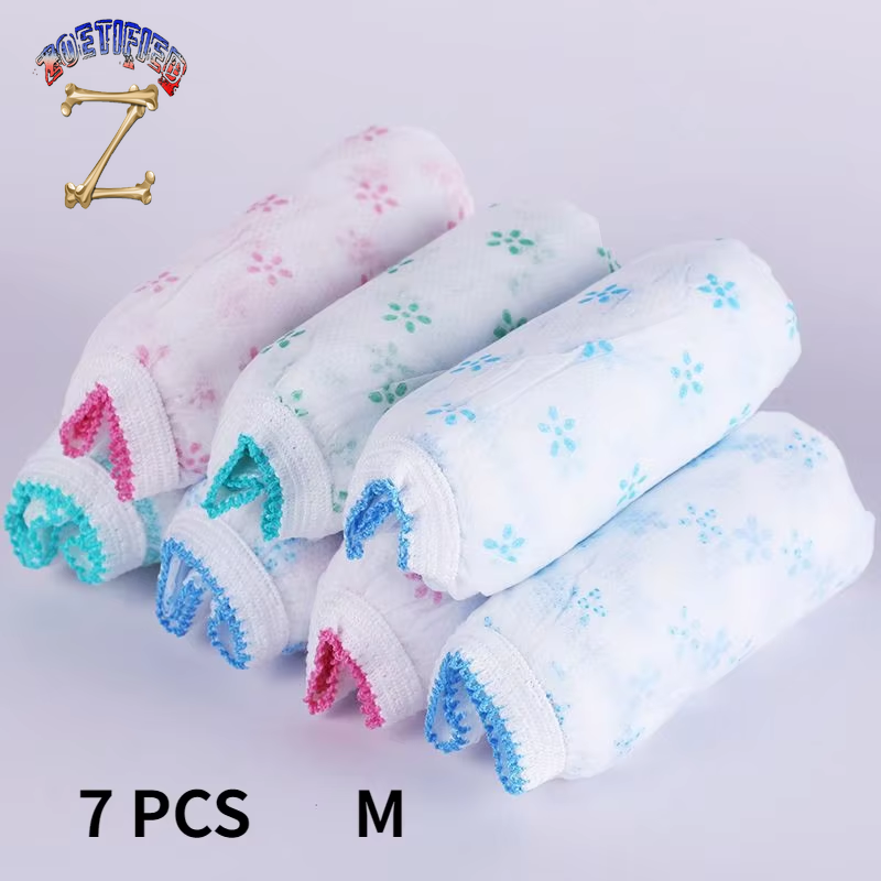 5 Pcs/Batch Disposable Cotton Underwear Hotel Sauna Foot Bath Beauty Travel Disposable Underwear Pregnant Women Panties