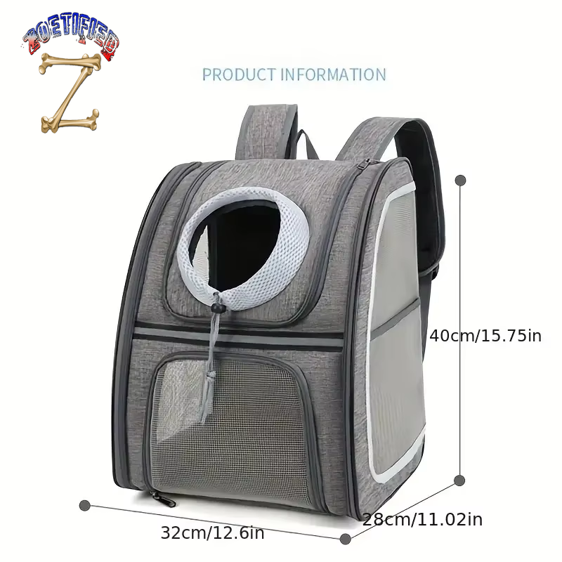 Airline-Approved Pet Backpacks Breathable Mesh Pet Cat Carrierfully Ventilated Mesh Cat Backpack for Travel