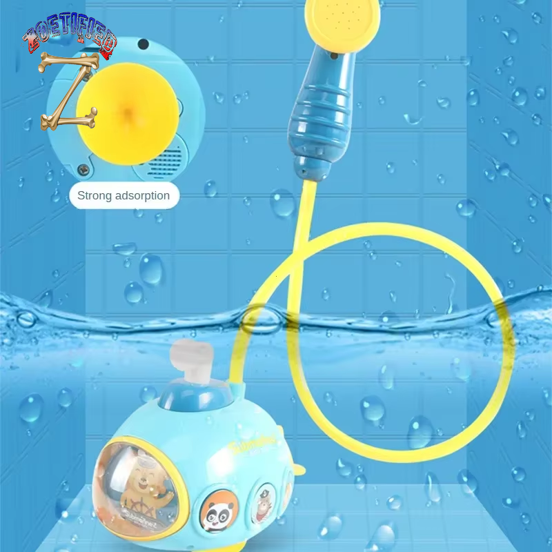 Baby Bath Toys for Kids Electric Submarine Shower Sucker Baby Toy Spray Water Toys Bathtub Toys Sprinkler Baby Shower