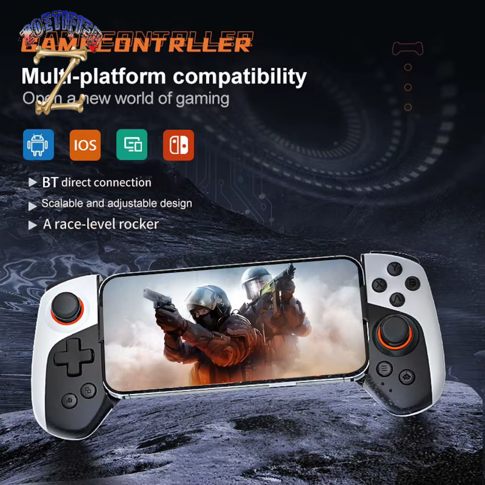 Wireless Gamepad Controller with Turbo Back Button Vibration Macro Function for Android Ios PC Switch