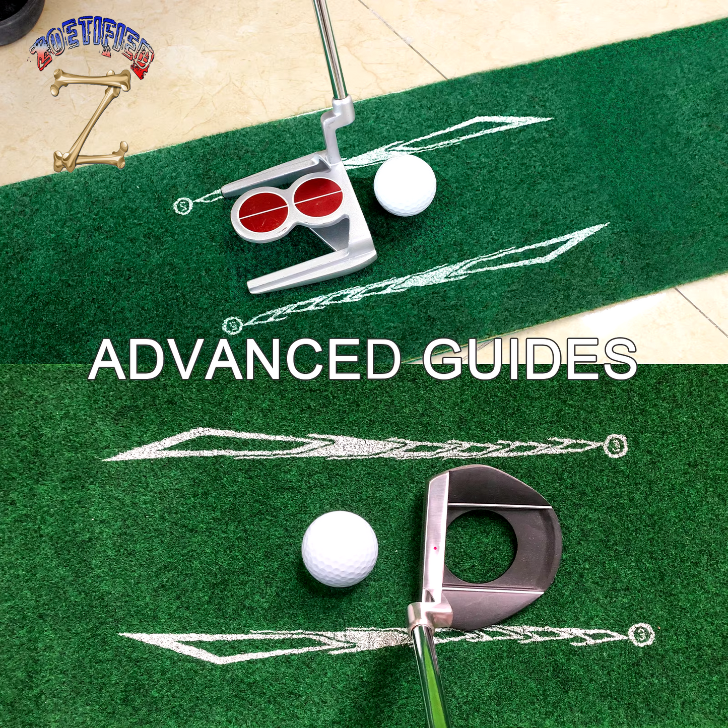 Indoor Golf Putting Mat with Auto-Ball Return and Alignment Guides Golf Putting Green