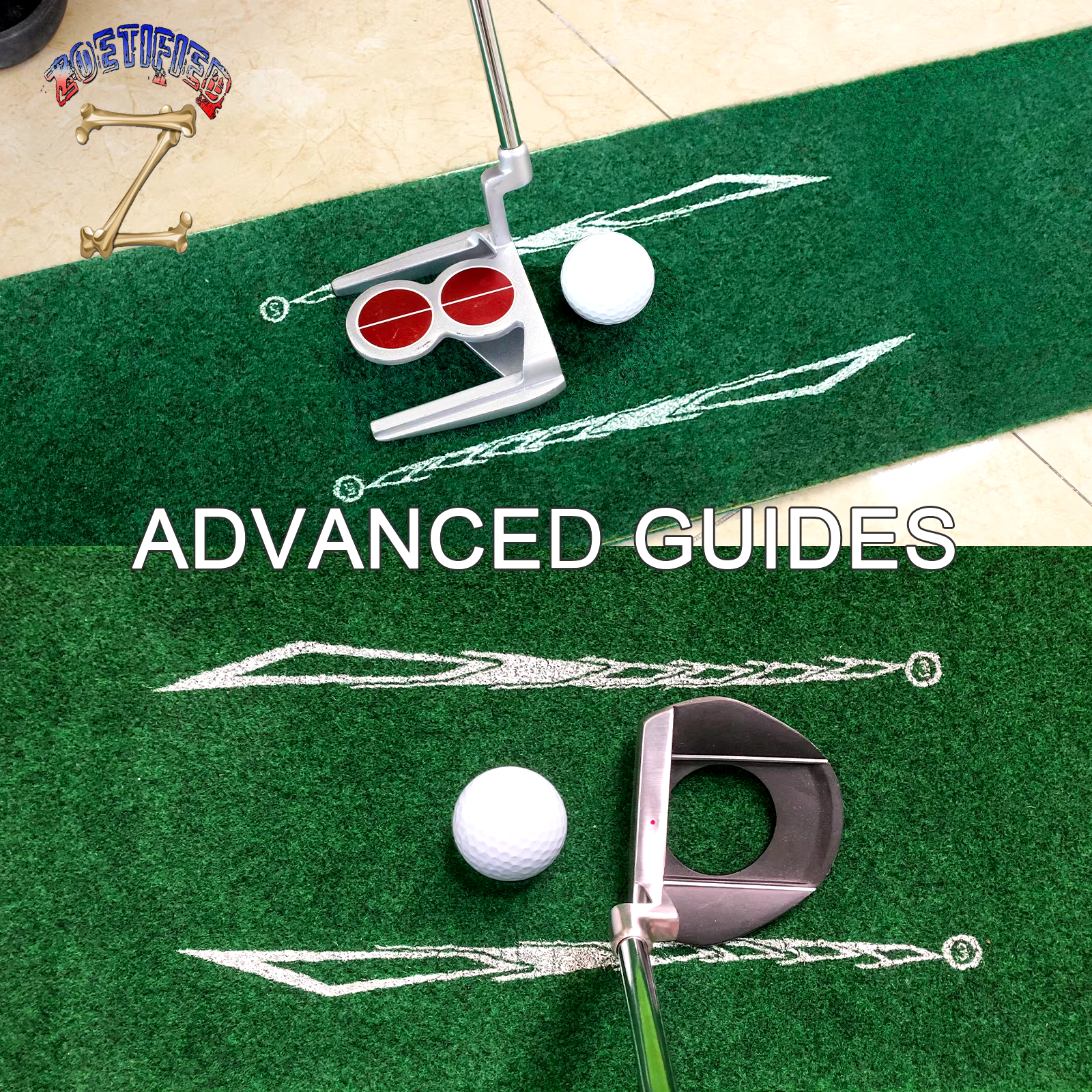 Indoor Golf Putting Mat with Auto-Ball Return and Alignment Guides Golf Putting Green