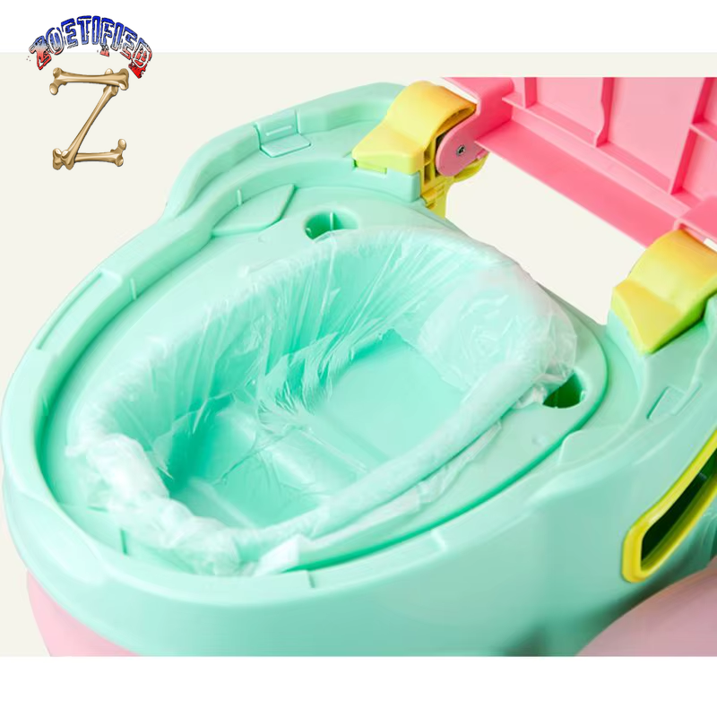 50 Pcs Potty Diaper Bags Potty Training Seat Baby Toilet Seat Bin Bags Travel Potty Liners Disposable with Drawstring