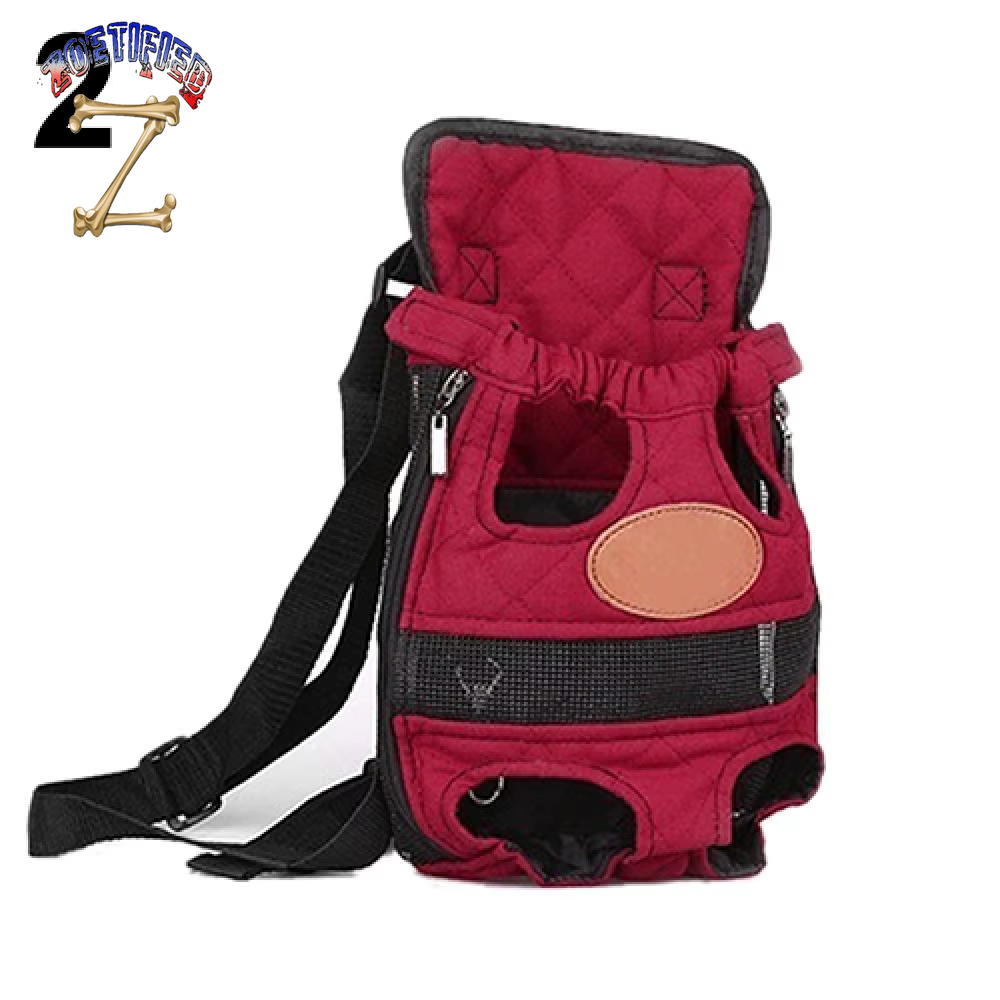 Dog Cat Puppy Head Legs Out Carrier Canvas Backpack Outdoor Travel Bag