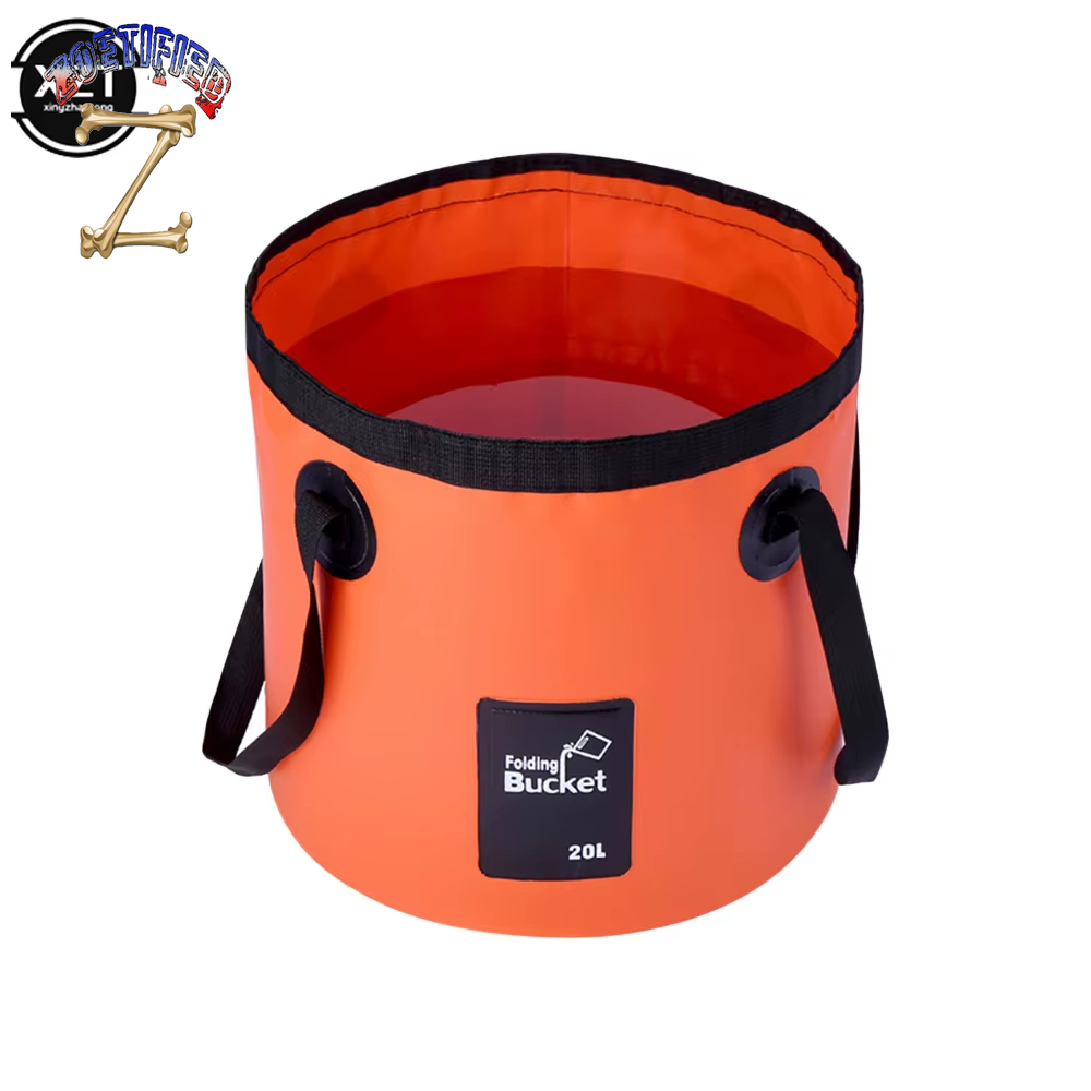 Portable Waterproof Bucket Water Storage Bag Water Bag Folding Bucket Container Carrier Bags for Fishing Camping Cooking Travel