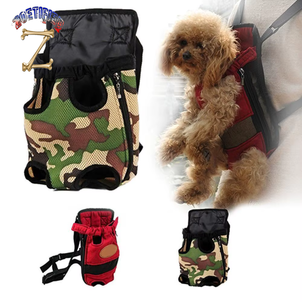 Dog Cat Puppy Head Legs Out Carrier Canvas Backpack Outdoor Travel Bag