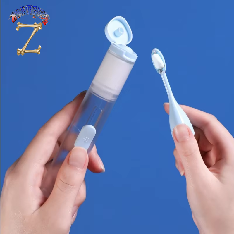 1PC Travel Portable Folding Toothbrush Travel Super Soft Bristle Toothbrush Set Creative Tooth Clean Tools Can Hold Toothpaste