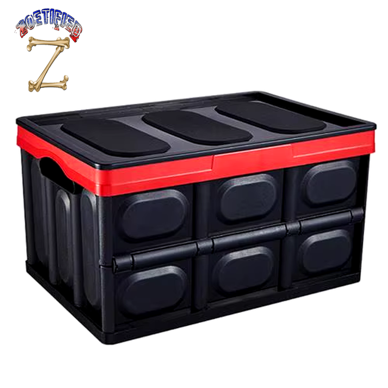 Portable Folding Car Trunk Grocery Storage Box Auto Vehicle Travel Container Collapsible Car Trunk Organizer for Travel and Camp