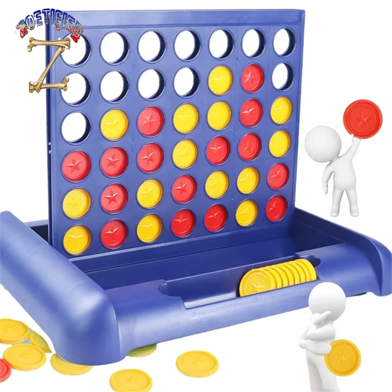 Foldable Connect 4 in a Line Board Game Classic Party Chess Family Toy Early Educational Puzzle Children Thinking Training Gifts