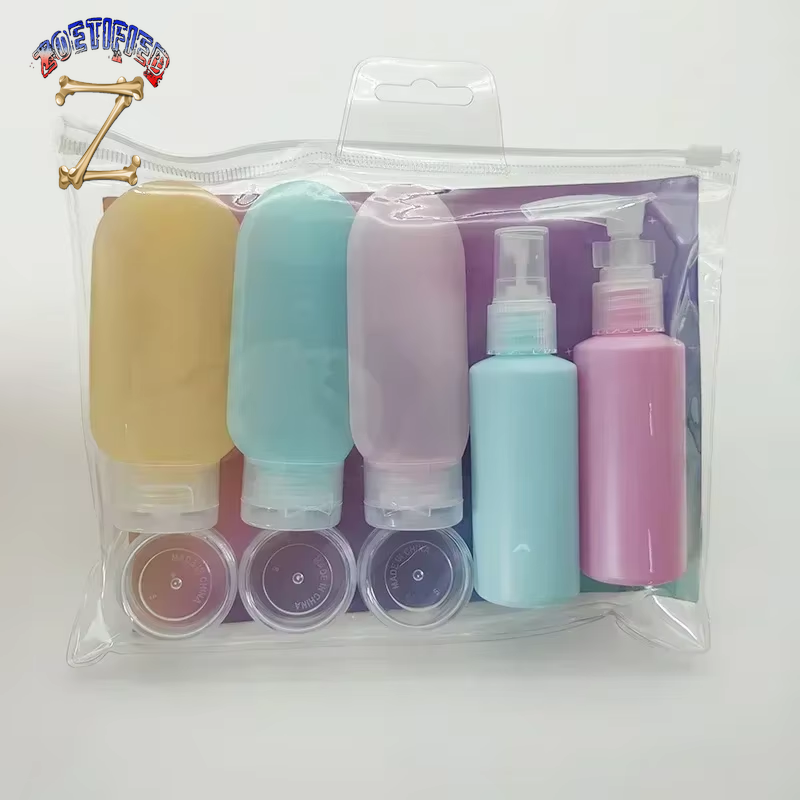 Travel Refillable Bottle Set Spray Lotion Shampoo Shower Gel Tube Bottling Cosmetic Empty Liquid Container Portable Tool Refill