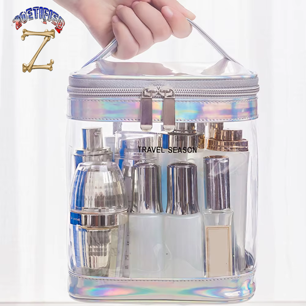 Transparent Waterproof Travel Cosmetics Storage Pouch Toiletry Makeup Zippered Travel Storage Bag Easy to Carry Косметичка