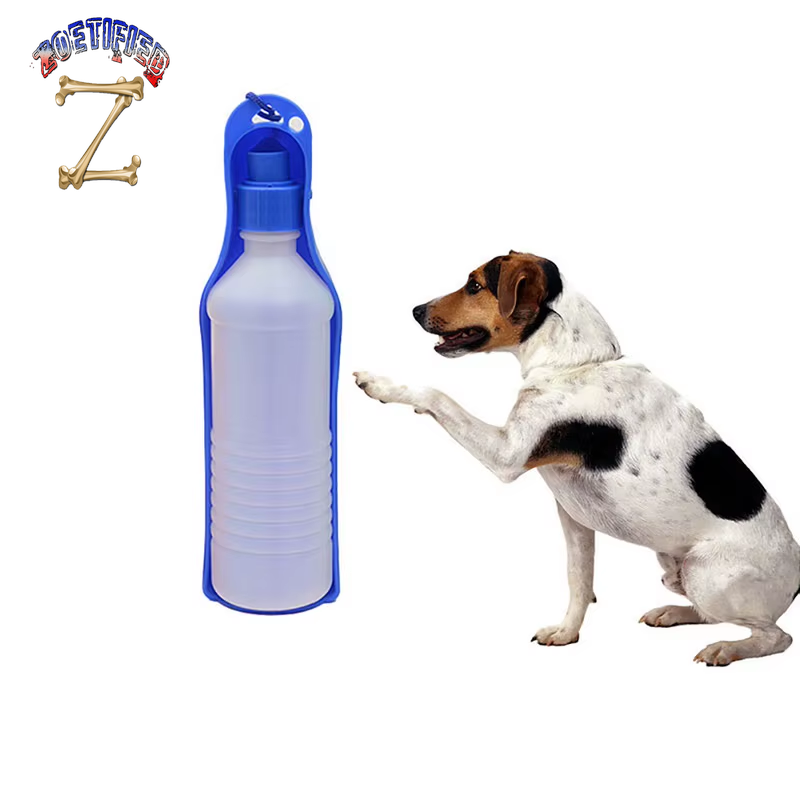 Pet Folding Drinker 500ML/250ML Pet Dog Cat Drinking Bowl Pet Travel Drinker Plastic Water Bottle Outdoor Travel Portable Bottle