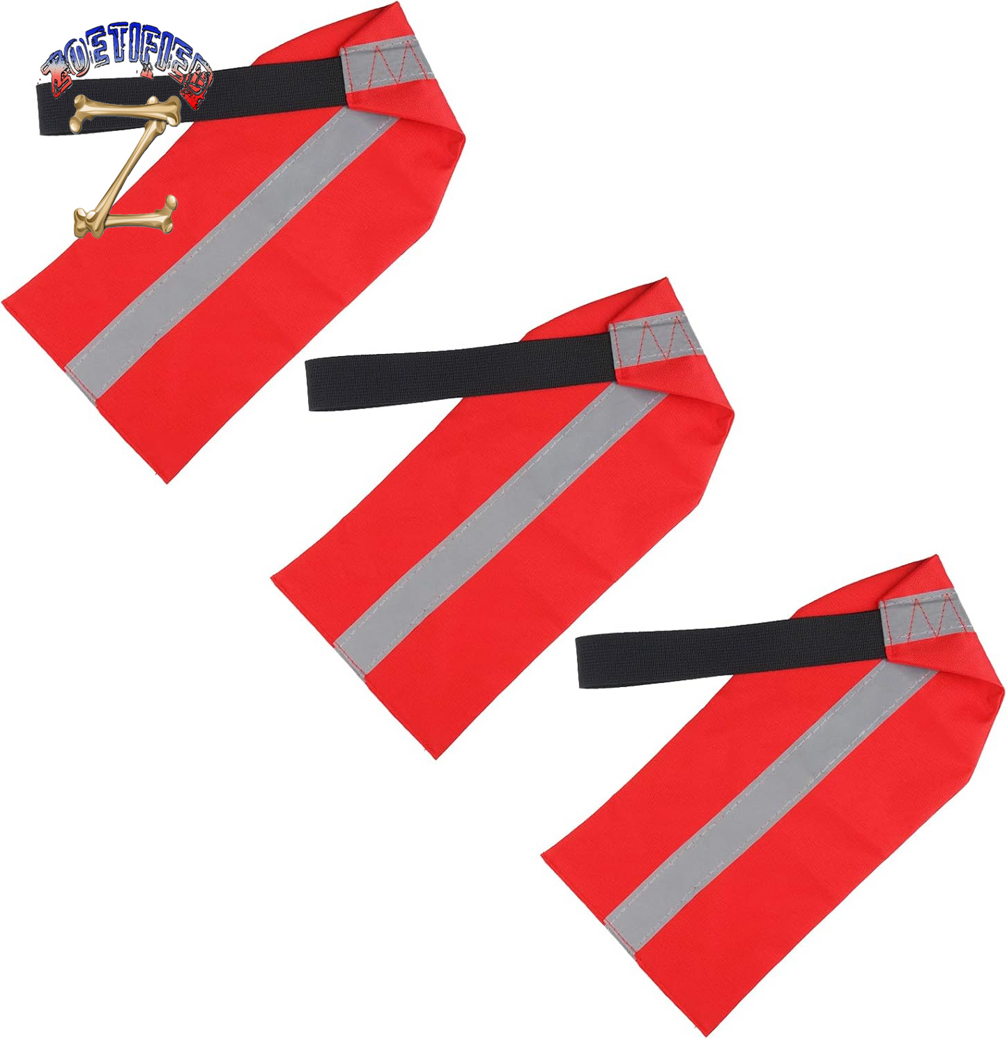 2 Pieces Travel Warning Flag Safety Travel Flag for Kayak