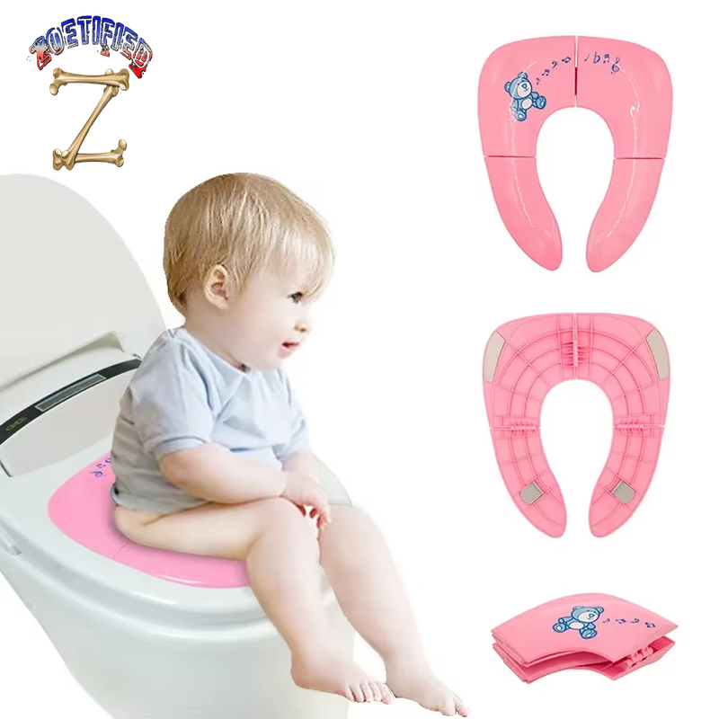 Baby Travel Toilet Training Seat Folding Potty Seat Toddler Portable Kids Travel Potty Seat Pad Urine Assistant Cushion