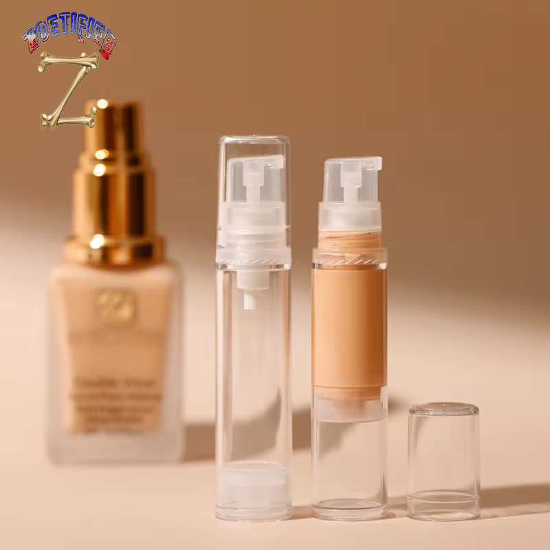 Liquid Foundation Travel Bottle 5Ml 10Ml 15Ml Mini Cosmetic Foundation Sample Repackaging Tools Airless Pump Bottle Portable