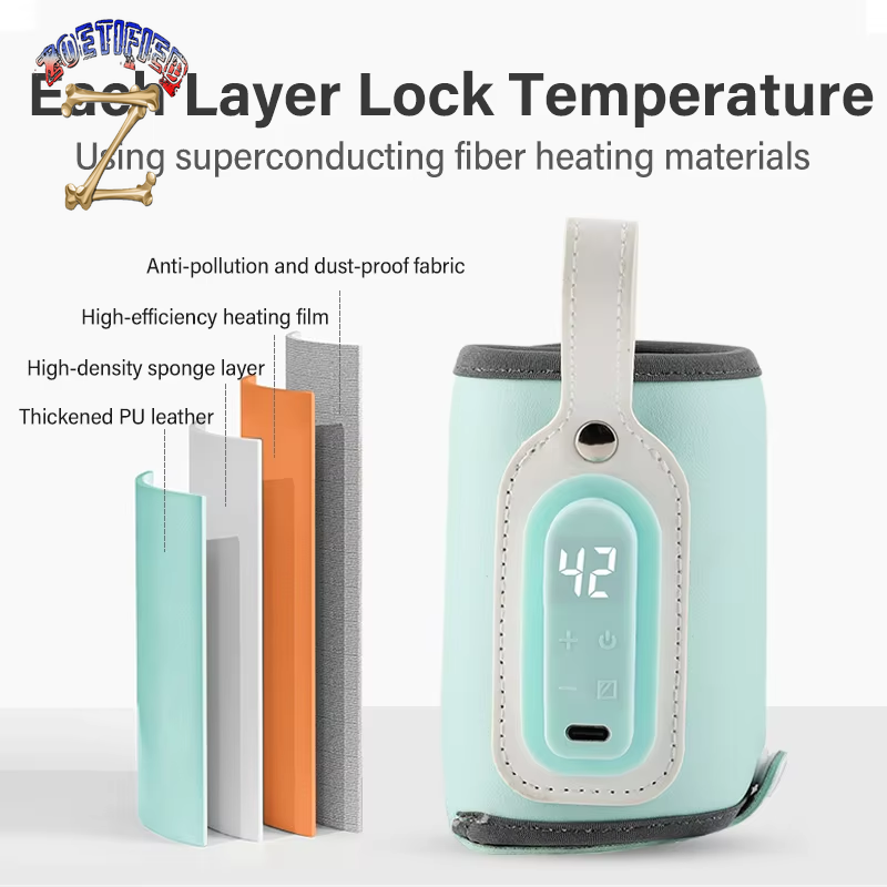 Portable Baby Bottle Warmer Feeding Bottle Heat Keeper Travel Warmer Cover USB Heater Outdoor Bottle Warmer