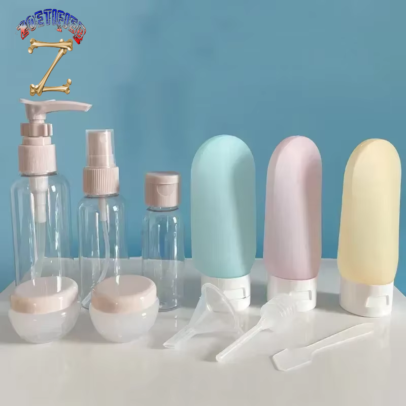 Travel Refillable Bottle Set Spray Lotion Shampoo Shower Gel Tube Bottling Cosmetic Empty Liquid Container Portable Tool Refill