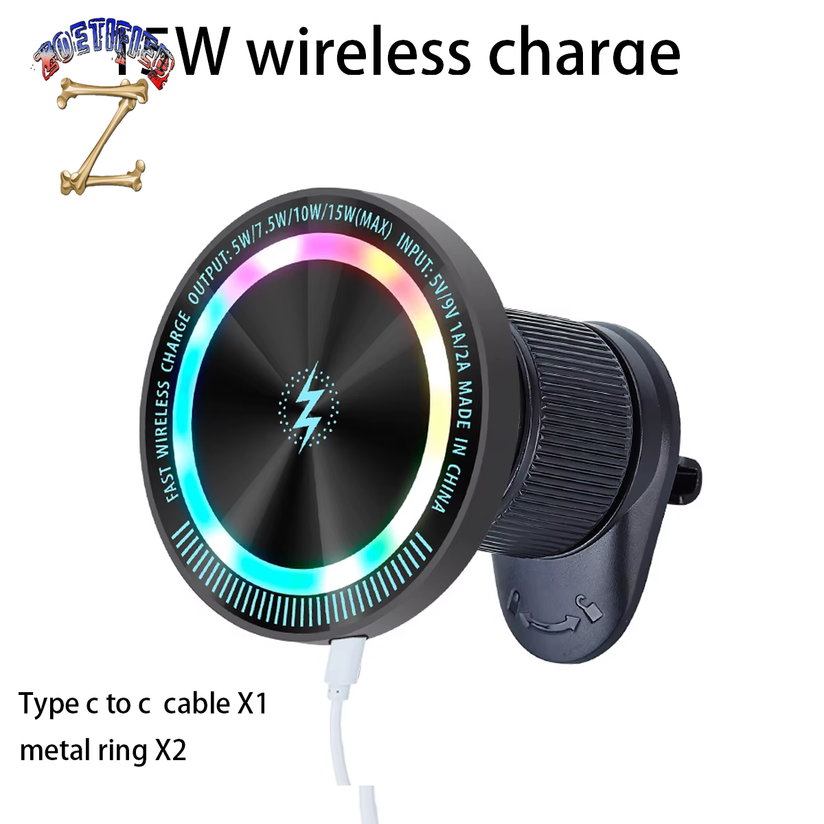 Magnetic Car Phone Holder 15W Wireless Charge Vent Magsafe Ring Car Mountfit for Iphone 14 13 12 Pro plus Mini Magsafe Case