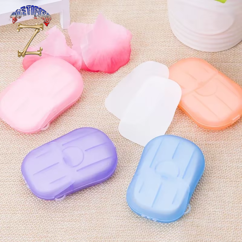 Mini Disposable Paper Soap Travel Portable Outdoor Camping Hand Washing Bath Cleaning Travel Supplies Camping Equipment