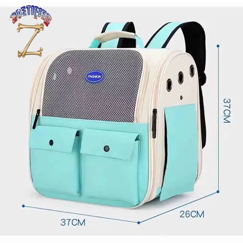 Cat Carrier Backpack Adjustable Strap Pet Carrying Bag Ventilation Large Capacity Foldable Cat Backpack for Outdoor Travel