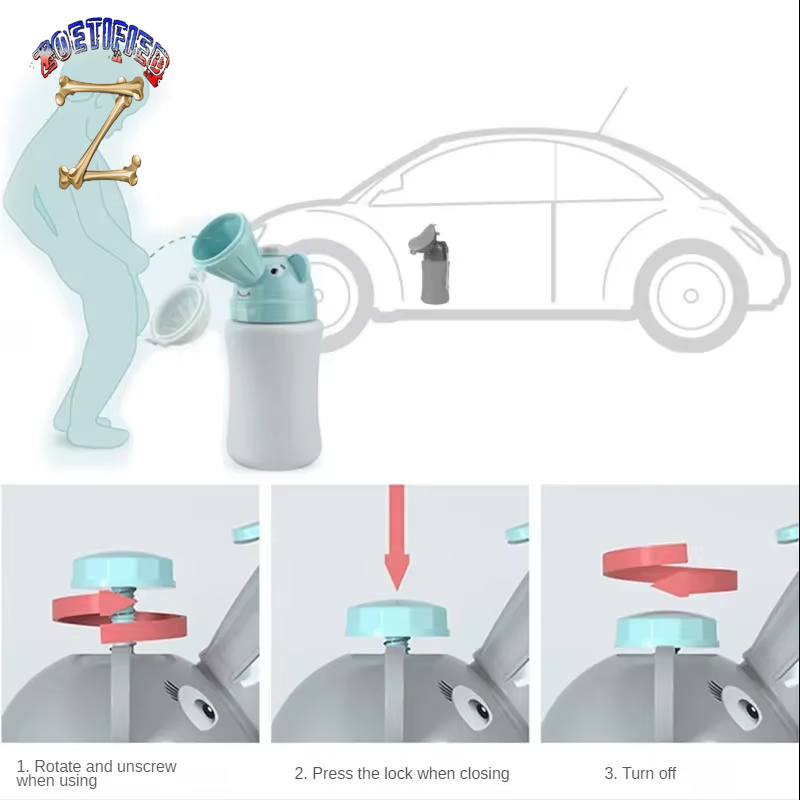 Portable Baby Hygiene Toilet Urinal Boys Girls Pot Outdoor Car Travel Anti-Leakage Potty Kids Convenient Toilet Training Potty