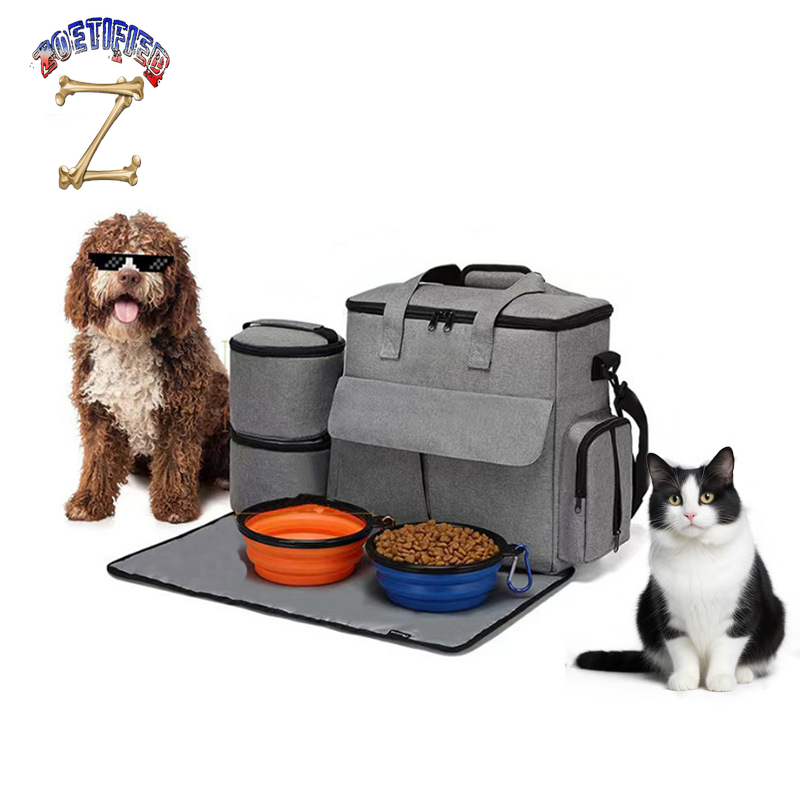 Dog Travel Bag Kit Pet Bag Out Travel Convenient Large-Capacity Backpack Outdoor Travel Traveling Storage Bag Mat