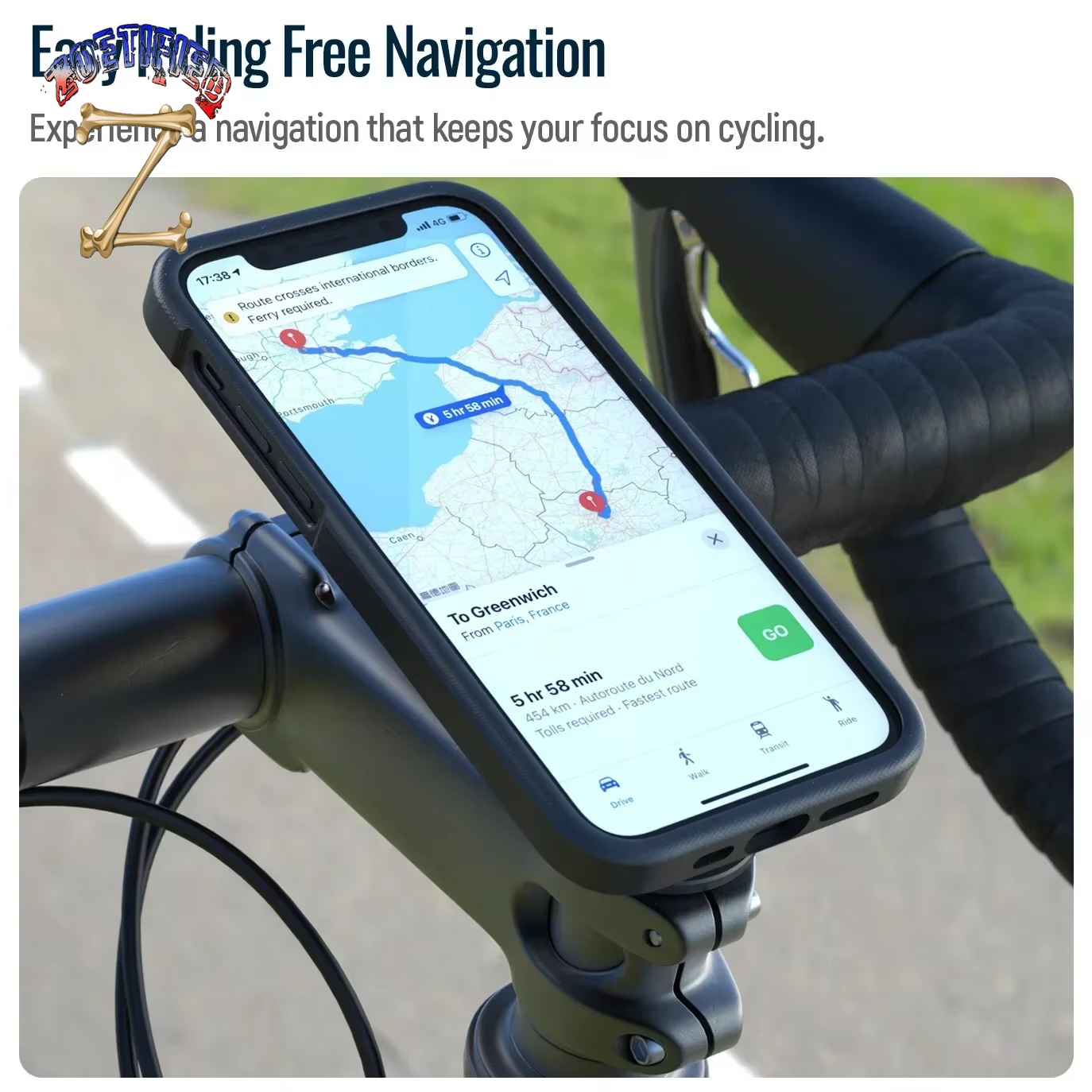 Bike Phone Holder,Bicycle Phone Mount- Aluminum Mtb/Road Bike Stem Cycling Phone Clamp,Quick Lock Release/Attach/Detach