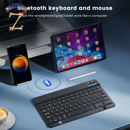 Wireless Keyboard Bluetooth-Compatible Keyboard for Android IOS Windows Mini 78-Key Gaming Keybaord for PC Ipad Tablet Keyboard