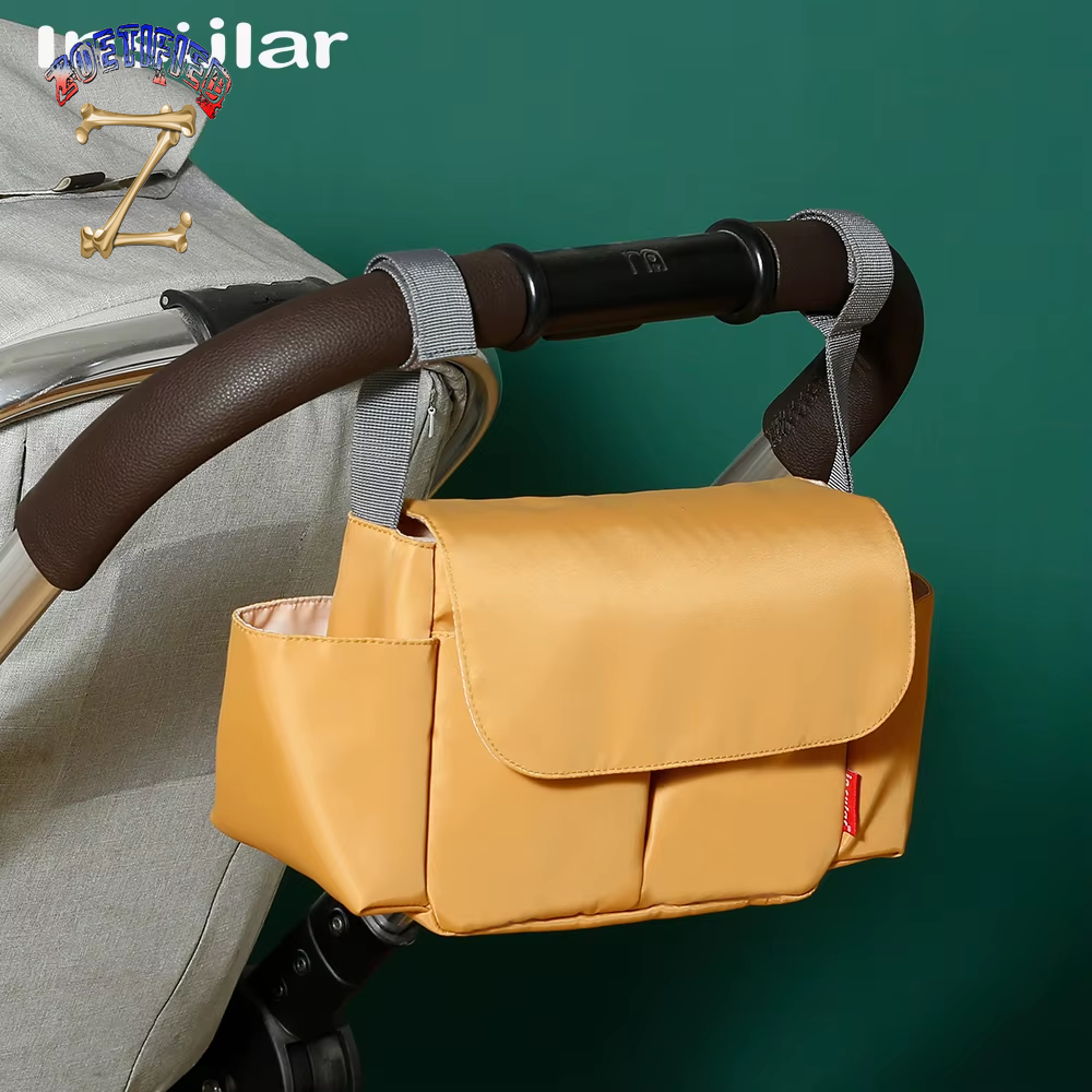 Baby Stroller Bag Pram Organizer Accessories Stroller Cup Holder Cover Trolley Organizer Pouch Travel Accessories