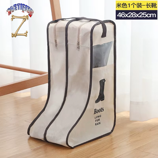 New Fashion Portable High Heel Shoes Storage Bags Organizer Long Riding Rain Boots Dust Proof Travel Shoe Cover Zipper Pouches