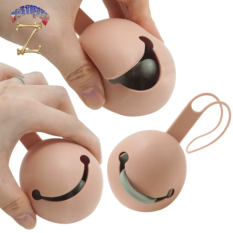 Kawaii Smiley Face Silicone Pacifier Holder Teat Attachment Infant Nipple Storage Box Soother Container Box Travel Accessories