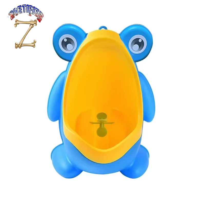 Cute Frog Potty Training Urinal Boy with Fun Aiming Target, Toilet Urinal Trainer, Children Stand Vertical Pee Infant Toddler