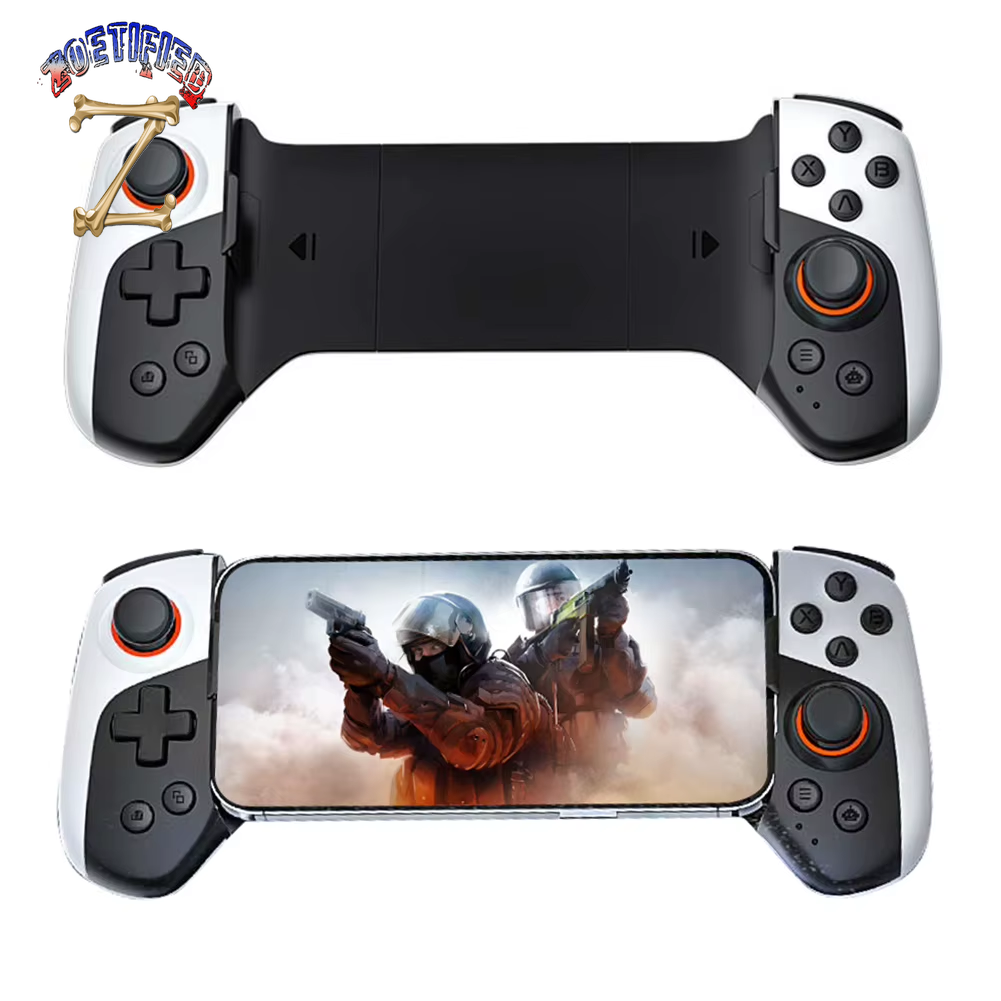 Wireless Gamepad Controller with Turbo Back Button Vibration Macro Function for Android Ios PC Switch