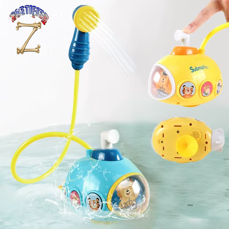 Baby Bath Toys for Kids Electric Submarine Shower Sucker Baby Toy Spray Water Toys Bathtub Toys Sprinkler Baby Shower