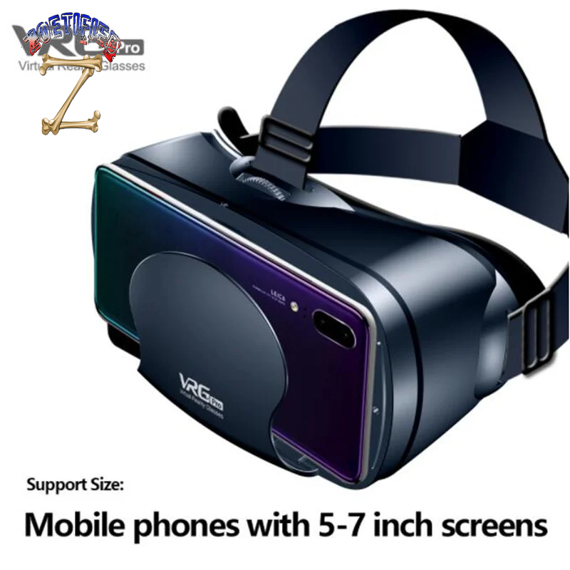 Virtual Reality VR Glasses IMAX Huge Screen HD 3D Glasses Google Cardboard Box VR Headset Helmet for 5-7" Phone,Support Gamepad