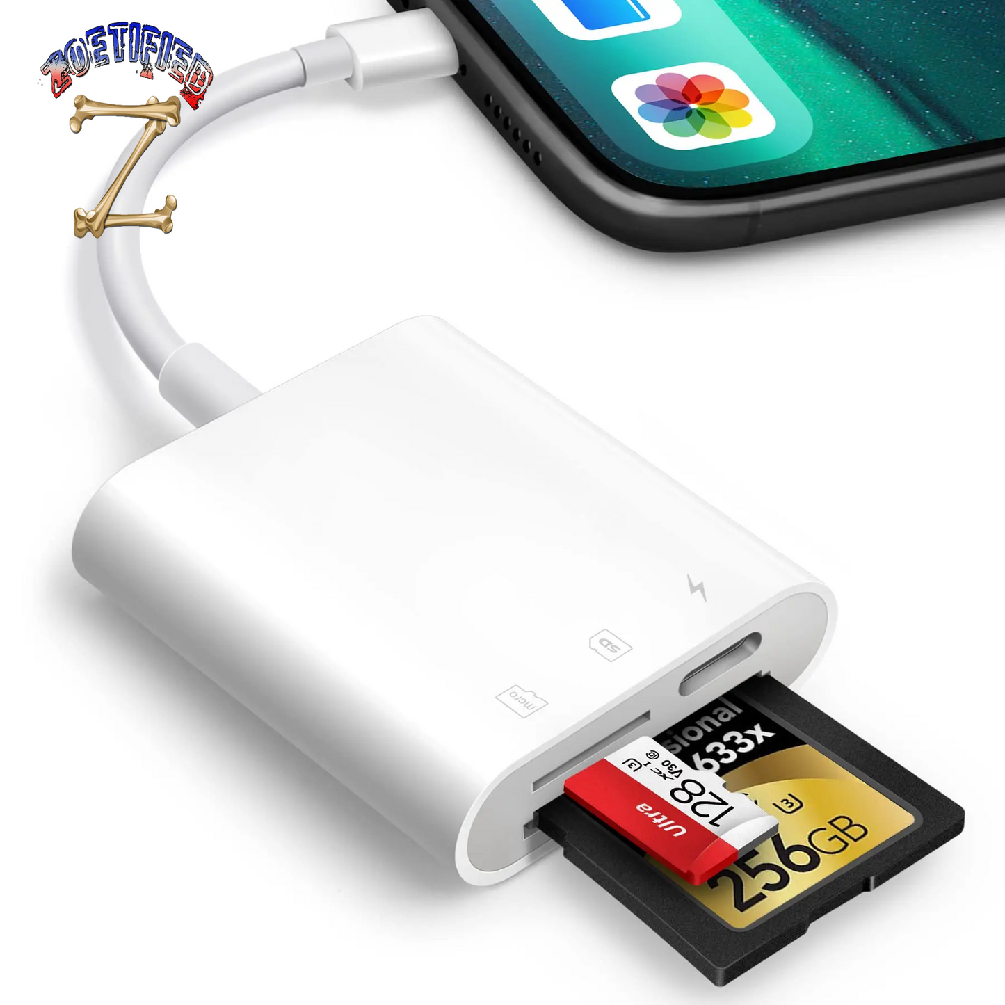 SD Card Reader for Iphone Ipad,Oyuiasle Trail Game Camera Type-C TF CF SD Card Reader OTG Writer Photography Memory Card Adapter