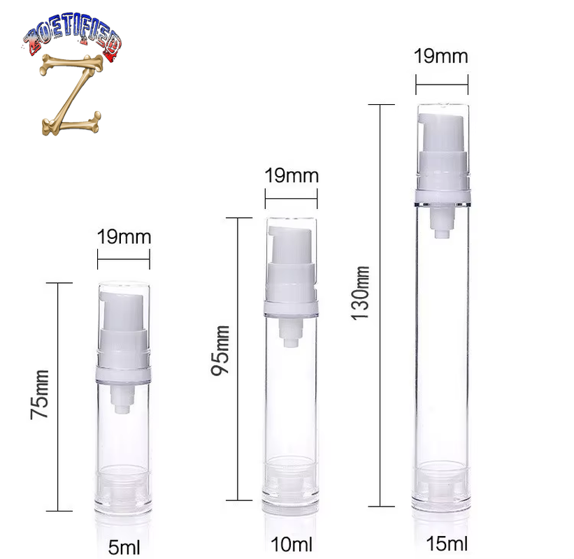 Liquid Foundation Travel Bottle 5Ml 10Ml 15Ml Mini Cosmetic Foundation Sample Repackaging Tools Airless Pump Bottle Portable