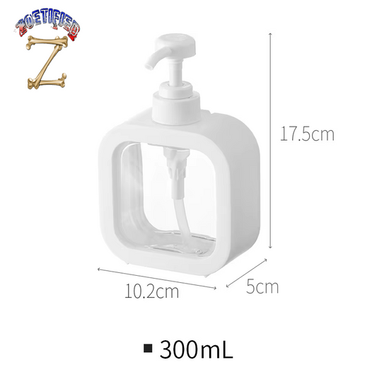 300/500Ml Bathroom Soap Dispensers Refillable Lotion Shampoo Shower Gel Holder Portable Travel Dispenser Empty Bath Pump Bottle