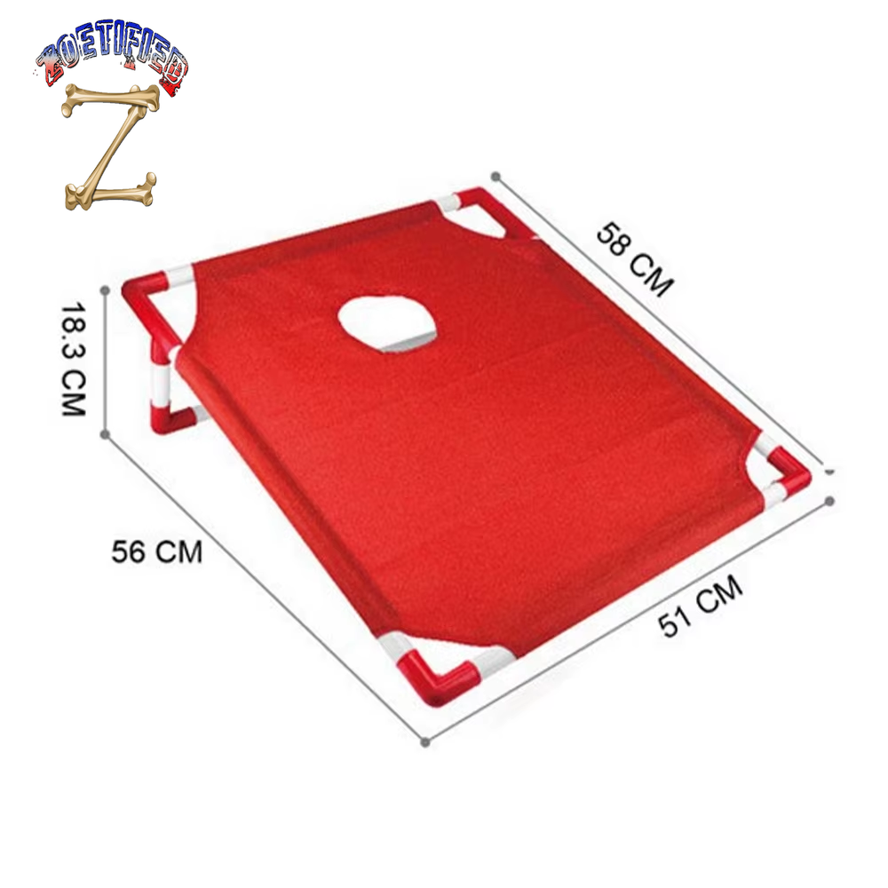 Portable Cornhole Set with 1 Cornhole Game Board and 6 Bean Bags for Yard Toss Game