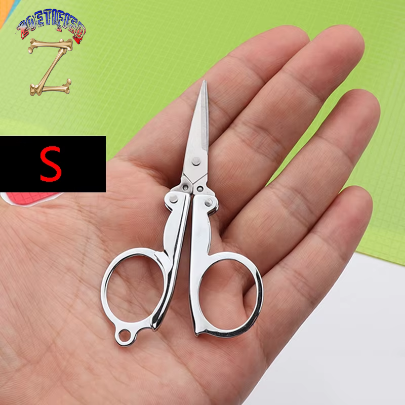 Folding Scissors Pocket Travel Small Crafts Sharp Blade Emergency Mini Foldable Travel Embroidery Scissor Thread Tailor Scissors