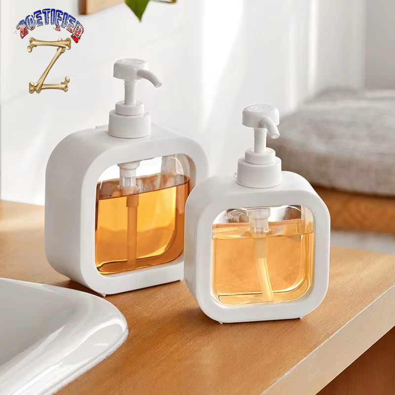 300/500Ml Bathroom Soap Dispensers Refillable Lotion Shampoo Shower Gel Holder Portable Travel Dispenser Empty Bath Pump Bottle