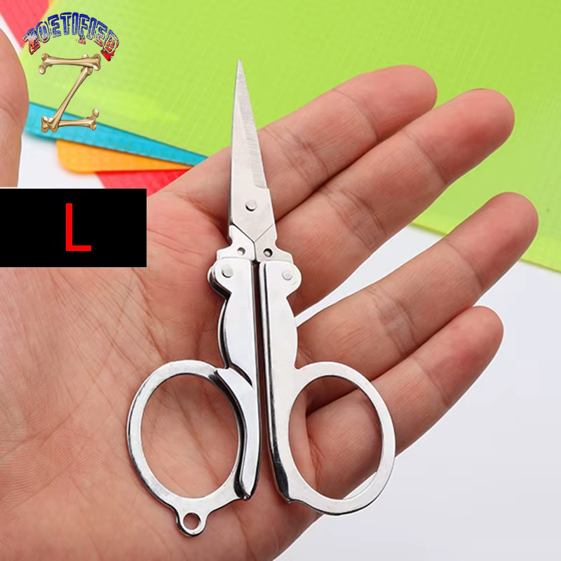 Folding Scissors Pocket Travel Small Crafts Sharp Blade Emergency Mini Foldable Travel Embroidery Scissor Thread Tailor Scissors