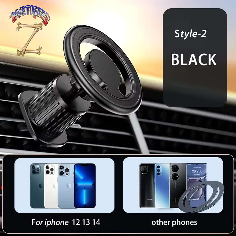 Magnetic Car Phone Holder 15W Wireless Charge Vent Magsafe Ring Car Mountfit for Iphone 14 13 12 Pro plus Mini Magsafe Case